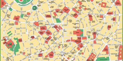 Milano trung tâm thành phố, bản đồ