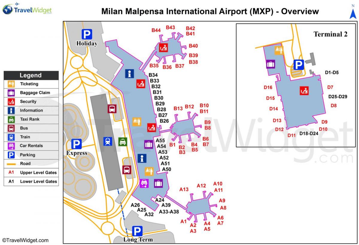 bản đồ của milan sân bay, ga tàu và