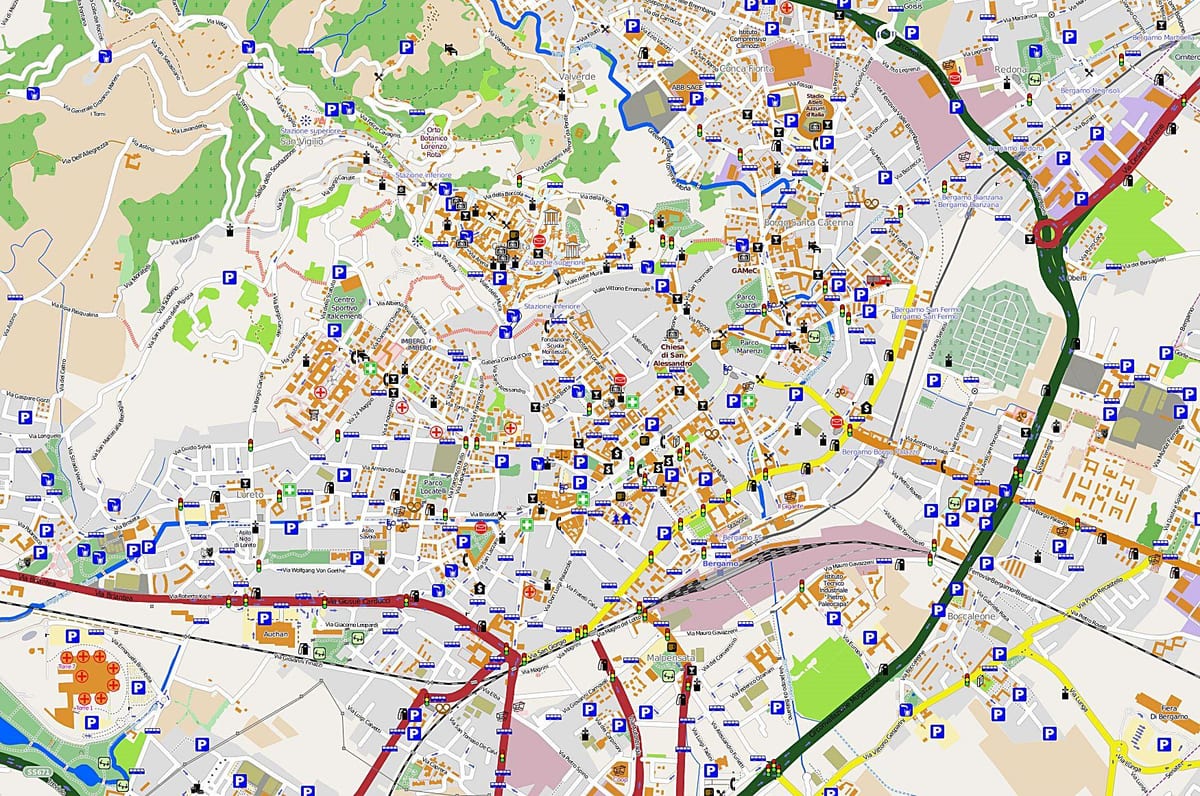 bản đồ của milan como