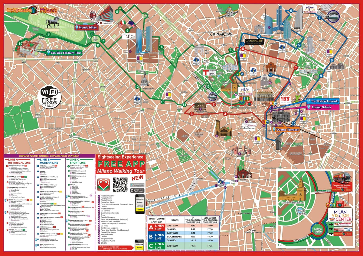 milan hop trên đường bản đồ