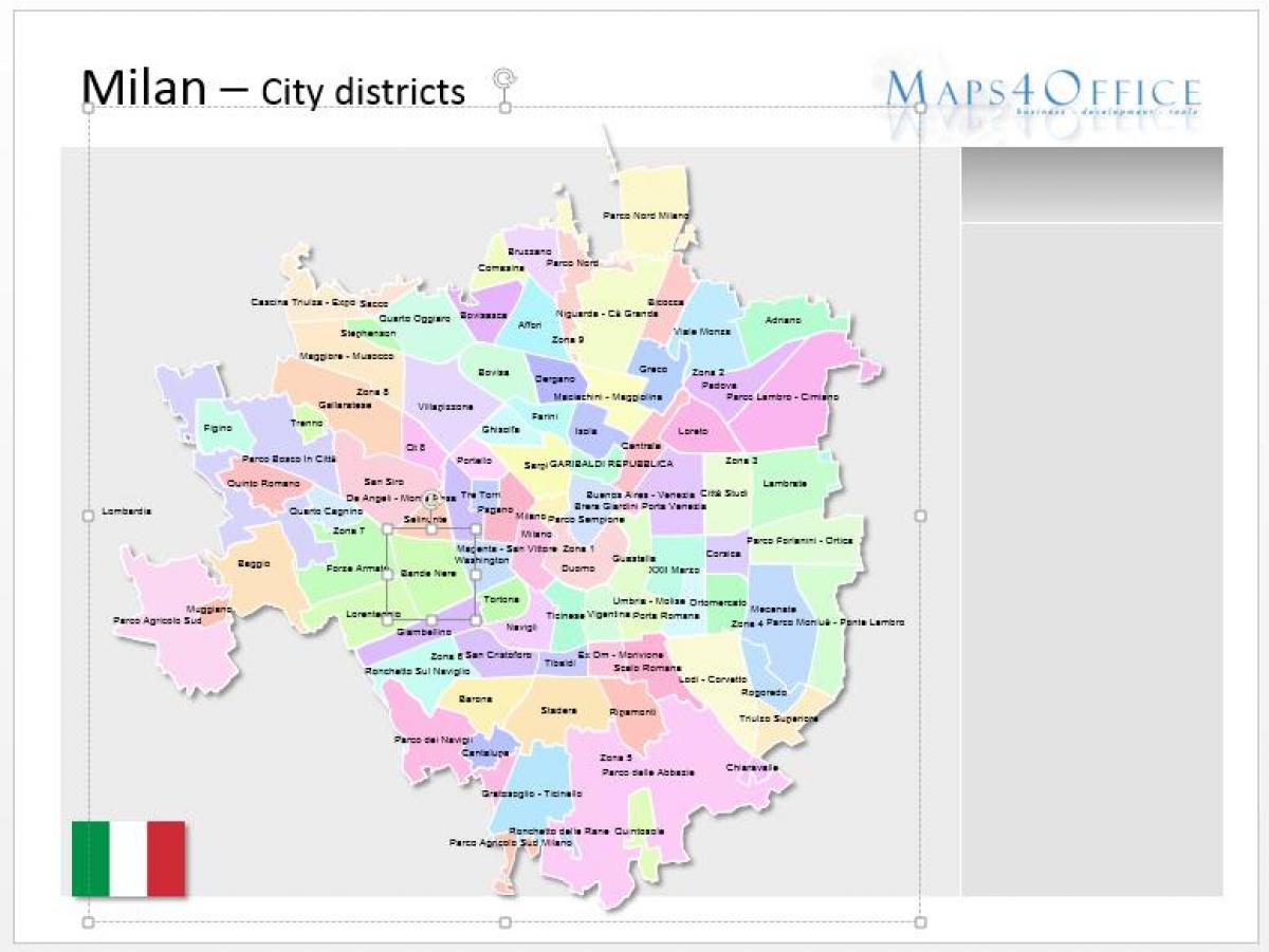 bản đồ của milan huyện