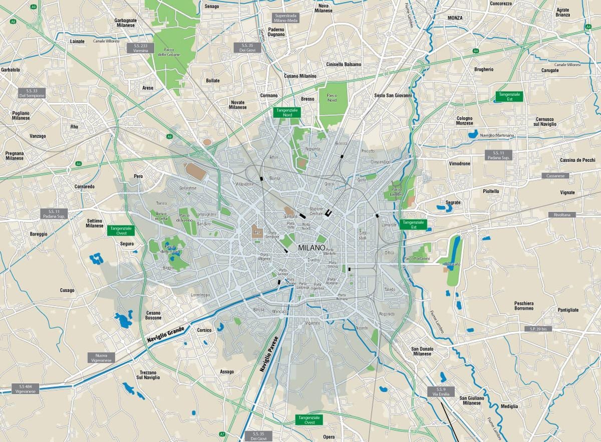bản đồ của milan kênh 