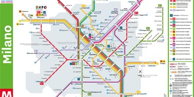 Milano bản đồ