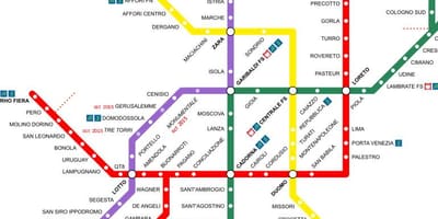 Milan ý ga xe lửa bản đồ