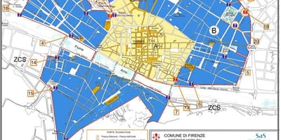 Bản đồ của milan ztl khu vực