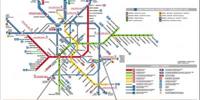 Milano ga xe lửa bản đồ